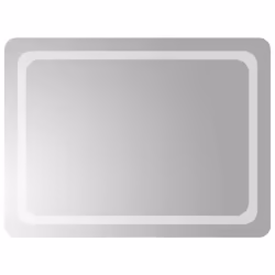 vidaXL Specchio da Bagno con Luci LED 80x60 cm - Vista aggiuntiva 2