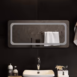 vidaXL Specchio da Bagno con Luci LED 90x40 cm - Vista aggiuntiva 3