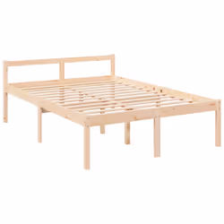 vidaXL Letto per Anziani 140x190 cm in Legno Massello di Pino - Vista aggiuntiva 3
