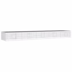 vidaXL Conigliera con 5 Pannelli 541x109x54 cm Ferro Zincato - Vista aggiuntiva 2