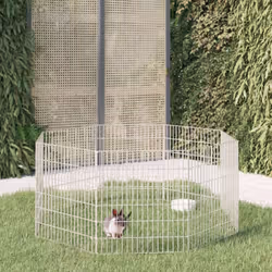 Questo recinto per animali offre uno spazio chiuso spazioso e sicuro in cui i vostri adorabili animali domestici possono eser ...