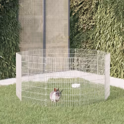 Questo recinto per animali offre uno spazio chiuso spazioso e sicuro in cui i vostri adorabili animali domestici possono eser ...