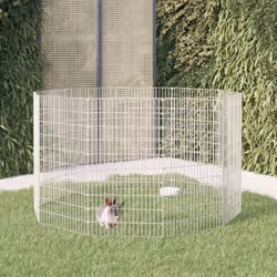 Questo recinto per animali offre uno spazio chiuso spazioso e sicuro in cui i vostri adorabili animali domestici possono eser ...