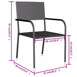 VidaXL 3098034 set mobili da esterno - Vista aggiuntiva 8