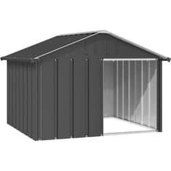 Casetta per Cani Antracite 116,5x103x81,5 cm Acciaio Zincato Vidaxl 2752