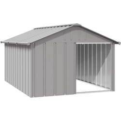 Vidaxl - Casetta per Cani grigio 116,5x153x81,5 cm Acciaio Zincato 1960