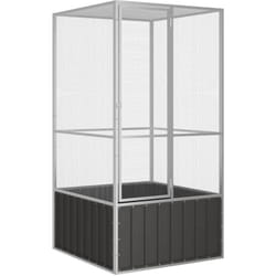 Gabbia per Uccelli Antracite 111x107x211,5 cm Acciaio Zincato Vidaxl 1847