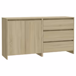 vidaXL Credenze 2 pz Rovere Sonoma in Legno Multistrato - Vista aggiuntiva 2
