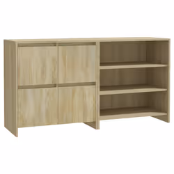 vidaXL Credenze 2 pz Rovere Sonoma in Legno Multistrato - Vista aggiuntiva 2