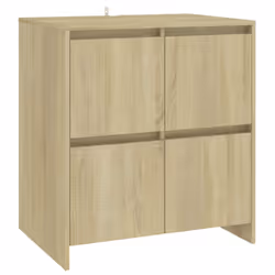 vidaXL Credenze 2 pz Rovere Sonoma in Legno Multistrato - Vista aggiuntiva 3