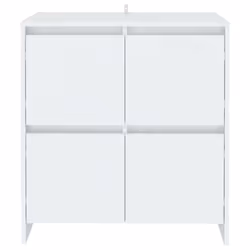 vidaXL Credenze 2 pz Bianche 70x41x75 cm in Legno Multistrato - Vista aggiuntiva 3