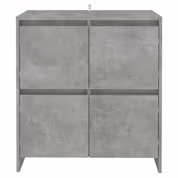 vidaXL Credenze 2 pz Grigio Cemento 70x41x75 cm in Legno Multistrato - Vista aggiuntiva 3