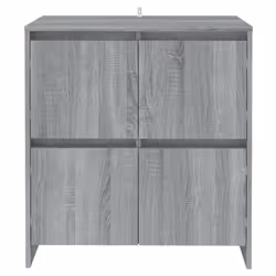 vidaXL Credenze 2 pz Grigio Sonoma 70x41x75 cm in Legno Multistrato - Vista aggiuntiva 3