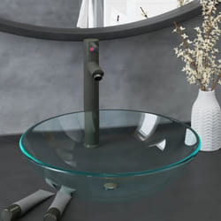 Vidaxl - Lavandino con Rubinetto e Piletta Vetro Temperato Trasparente