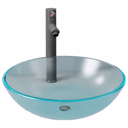 vidaXL Lavandino con Rubinetto e Piletta in Vetro Temperato Satinato - Vista aggiuntiva 2