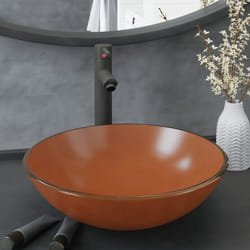 Vidaxl - Lavandino con Rubinetto e Piletta in Vetro Temperato Marrone