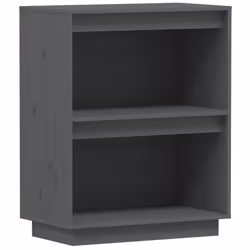 vidaXL Mobile Consolle Grigio 60x34x75 cm in Legno Massello di Pino - Vista aggiuntiva 2