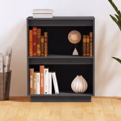 vidaXL Mobile Consolle Grigio 60x34x75 cm in Legno Massello di Pino - Vista aggiuntiva 3