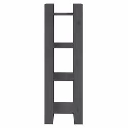 vidaXL Libreria/Divisorio Grigio 41x35x125 cm Legno Massello di Pino - Vista aggiuntiva 3