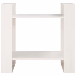 vidaXL Libreria/Divisorio Bianco 60x35x57 cm in Legno Massello di Pino - Vista aggiuntiva 3