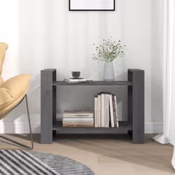 vidaXL Libreria/Divisorio Grigio 80x35x56,5 cm Legno Massello di Pino - Vista aggiuntiva 3