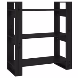 VidaXL 813903, Nero, Legno, Legno, Legno di pino, 800 mm, 350 mm