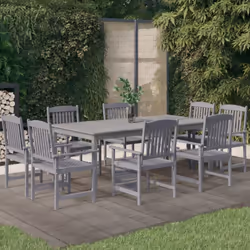 Questo set da pranzo da giardino in legno, caratterizzato da un design elegante, è un'ottima scelta per le vostre cene o mome ...