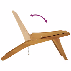 VidaXL 319153 sedia da esterno Terrazzo Seduta imbottita Teak - Vista aggiuntiva 6