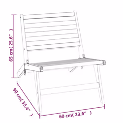 VidaXL 319153 sedia da esterno Terrazzo Seduta imbottita Teak - Vista aggiuntiva 8