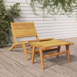VidaXL 319154 sedia da esterno Terrazzo Teak