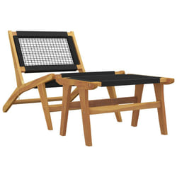 VidaXL 319155 sedia da esterno Terrazzo Poliestere, Teak