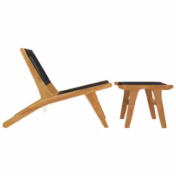 VidaXL 319155 sedia da esterno Terrazzo Poliestere, Teak - Vista aggiuntiva 4