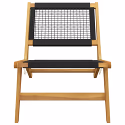 VidaXL 319155 sedia da esterno Terrazzo Poliestere, Teak - Vista aggiuntiva 7