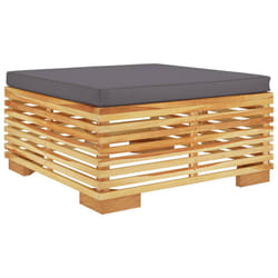 VidaXL 319161 panca da esterno Teak, Tessuto, Poliestere