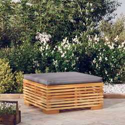 VidaXL 319161 panca da esterno Teak, Tessuto, Poliestere