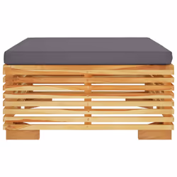 VidaXL 319161 panca da esterno Teak, Tessuto, Poliestere