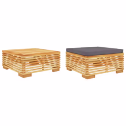 Set Divani da Giardino 2 pz in Legno Massello di Teakcod mxl 95429 - Vista aggiuntiva 2