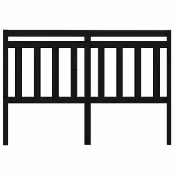 vidaXL Testiera per Letto Nera 166x4x100 cm in Legno Massello di Pino - Vista aggiuntiva 3