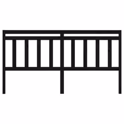vidaXL Testiera per Letto Nera 186x4x100 cm in Legno Massello di Pino - Vista aggiuntiva 3