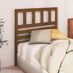 vidaXL Testiera per Letto ambra 81x4x100 cm in Legno di Pino - Vista aggiuntiva 3