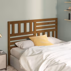 vidaXL Testiera per Letto ambra 141x4x100 cm in Legno Massello di Pino - Vista aggiuntiva 3