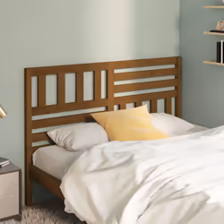 vidaXL Testiera per Letto ambra 156x4x100 cm in Legno Massello di Pino - Vista aggiuntiva 3