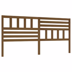 vidaXL Testiera per Letto ambra 206x4x100 cm in Legno Massello di Pino - Vista aggiuntiva 2