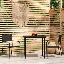 VidaXL 3099577 set mobili da esterno Nero