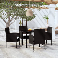 VidaXL 3099602 set mobili da esterno Nero