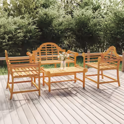 Questo set da salotto per il giardino in legno conferirà un aspetto vintage al vostro giardino, patio o altro spazio esterno! ...