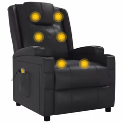 VidaXL 342712 sedia massaggiante elettrica Nero - Vista aggiuntiva 6