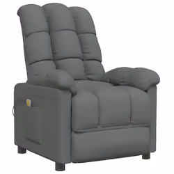 Poltrona Massaggiante Grigio Scuro in Tessutocod mxl 86628 - Vista aggiuntiva 2