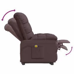 VidaXL 342738 sedia massaggiante elettrica Marrone - Vista aggiuntiva 7