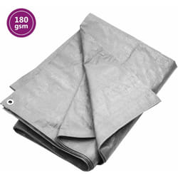 Vidaxl - Telone 180 g/m² Grigio in hdpe multifunzione disponibile in varie misure dimensioni: 4 x 6 m